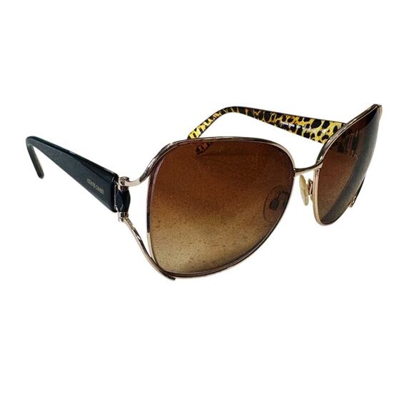 Roberto Cavalli Primula Sunglass FRAMES 596S 28F Brown Gold Kyle Richards - Picture 10 of 14